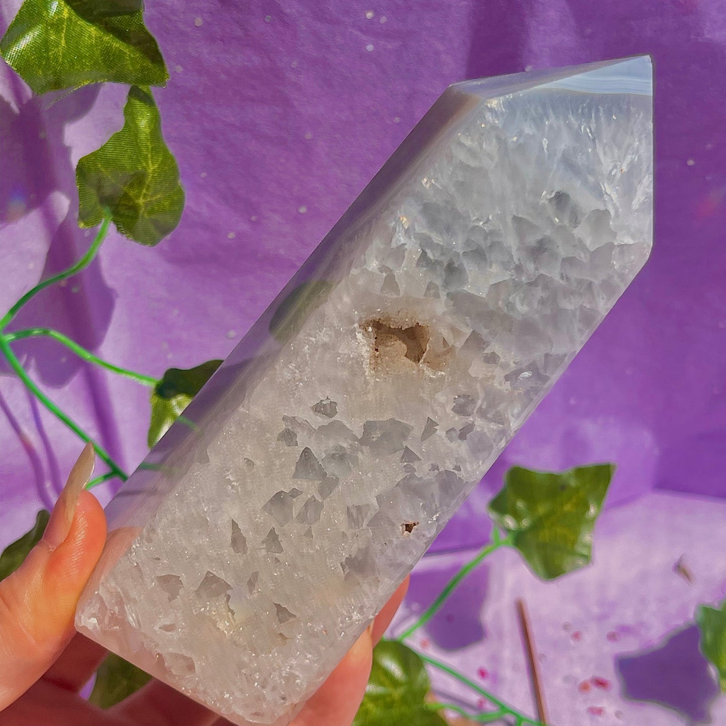 druzy agate tower
