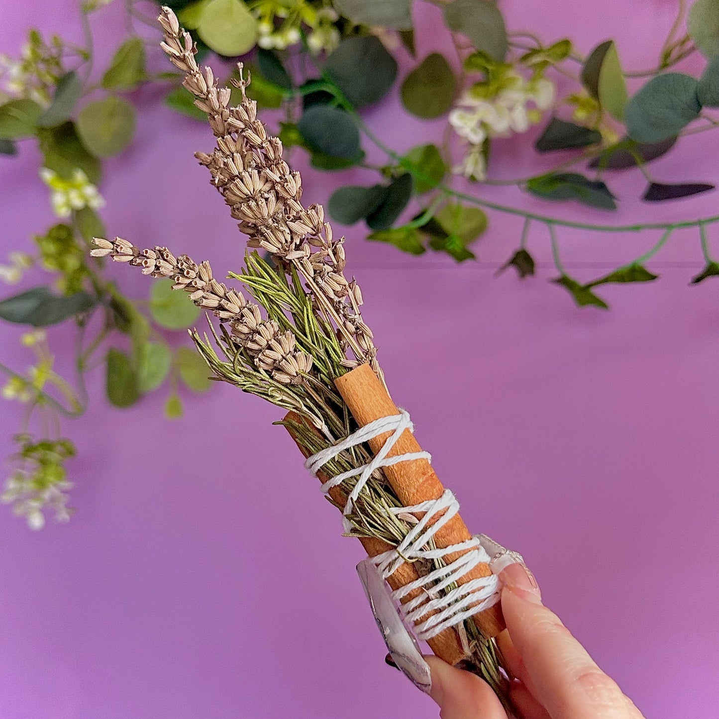 handmade herbal cleansing wands