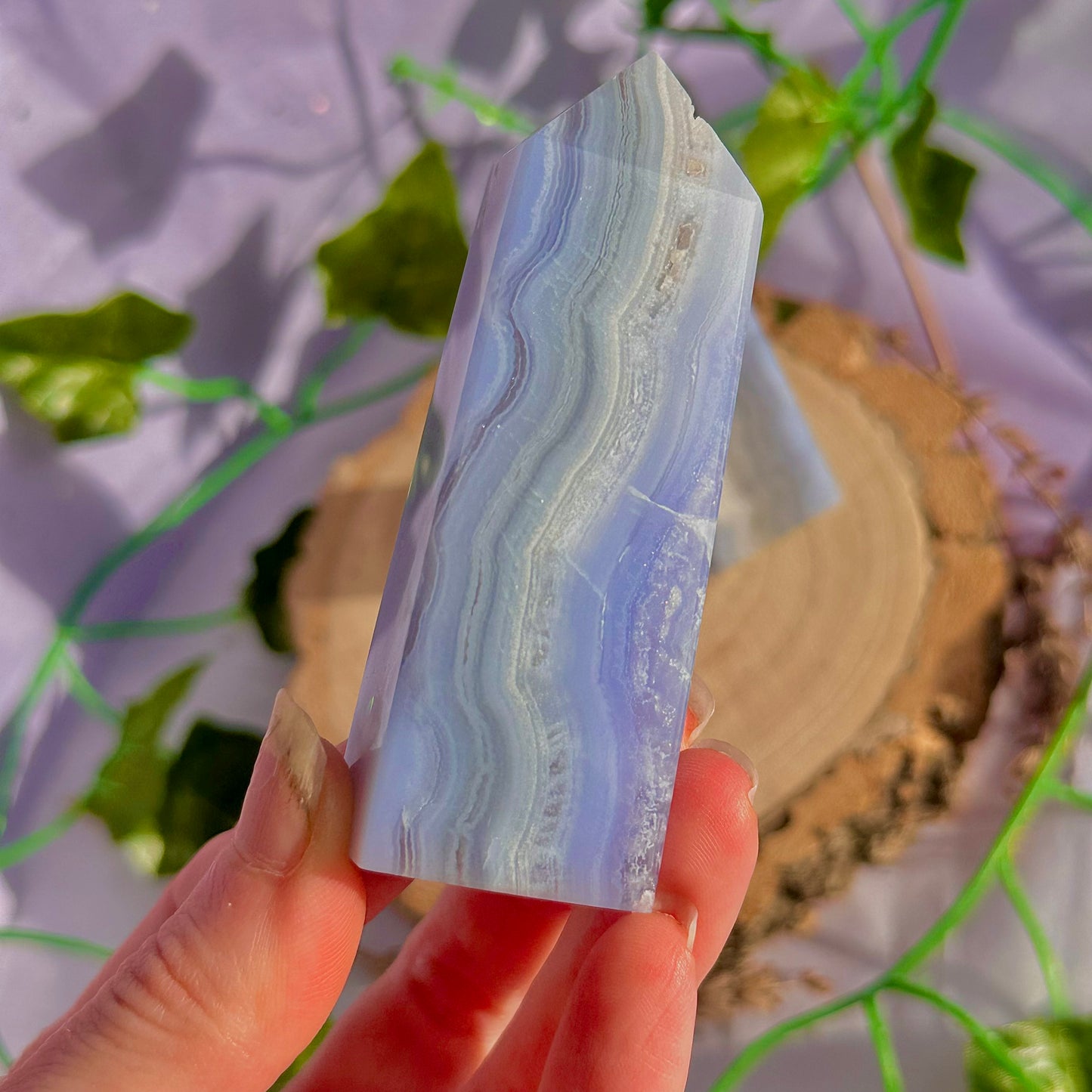 blue lace agate tower ~ intuitively chosen