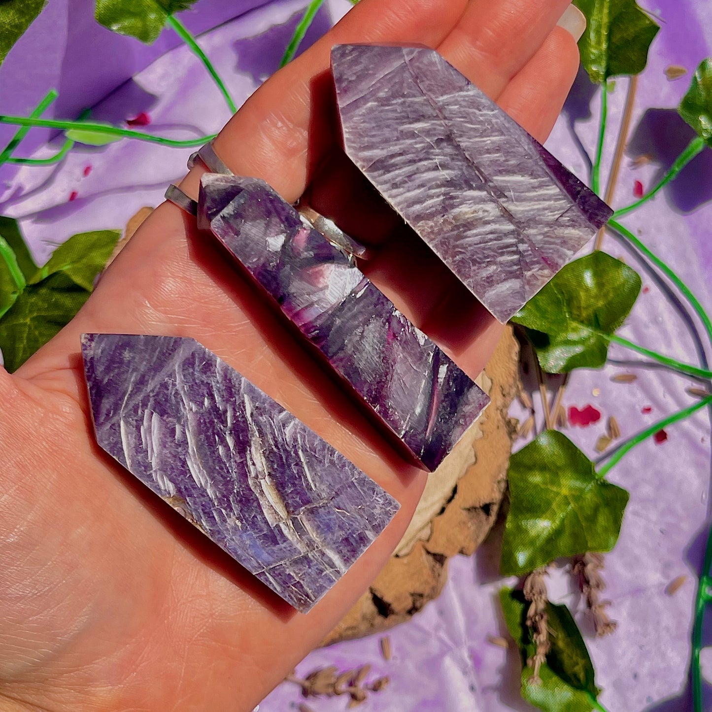 lepidolite towers ~ intuitively chosen