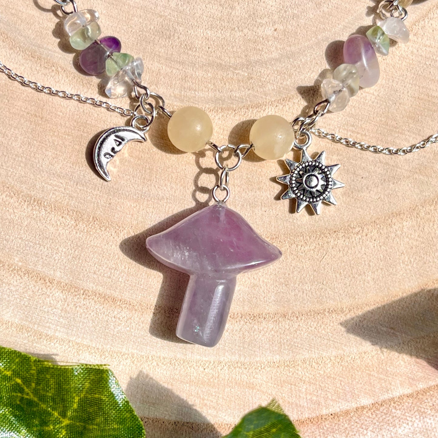 a fairies garden necklace