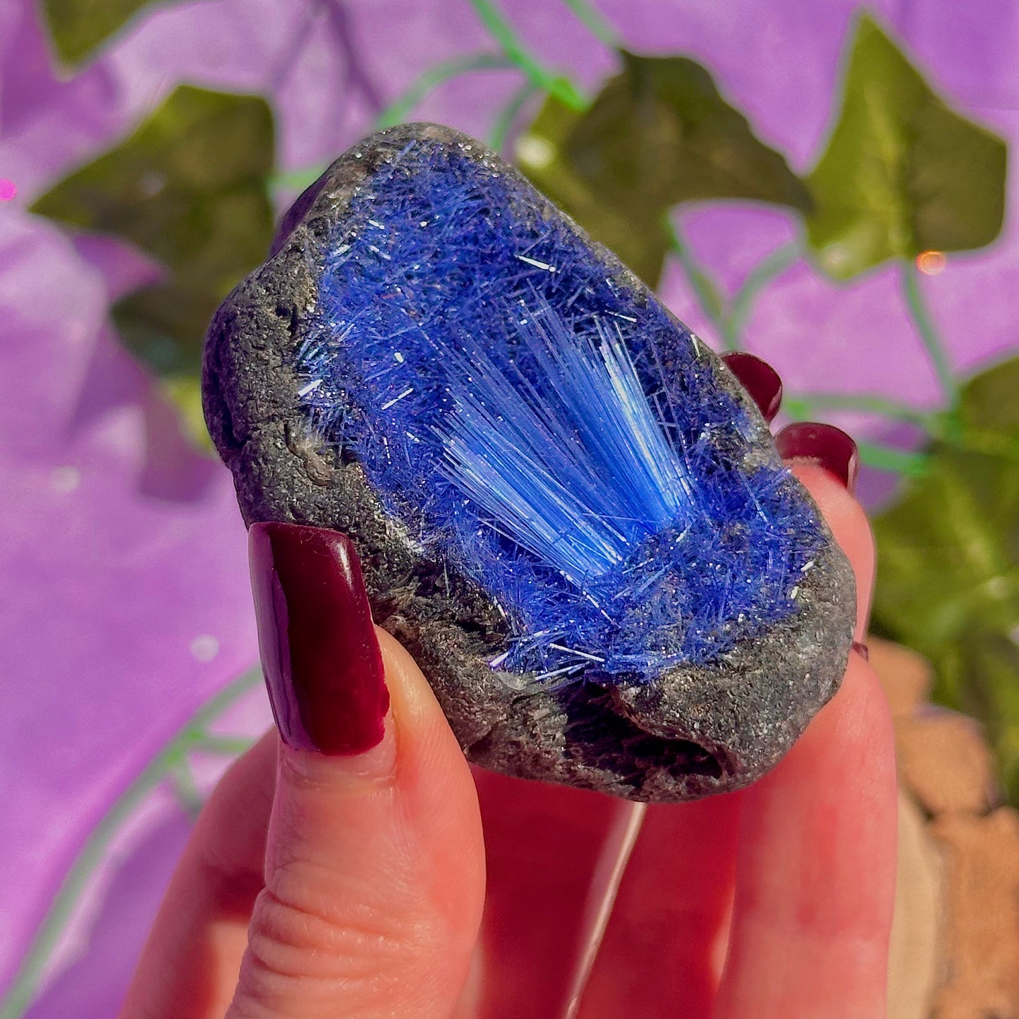 blue goethite rare specimen