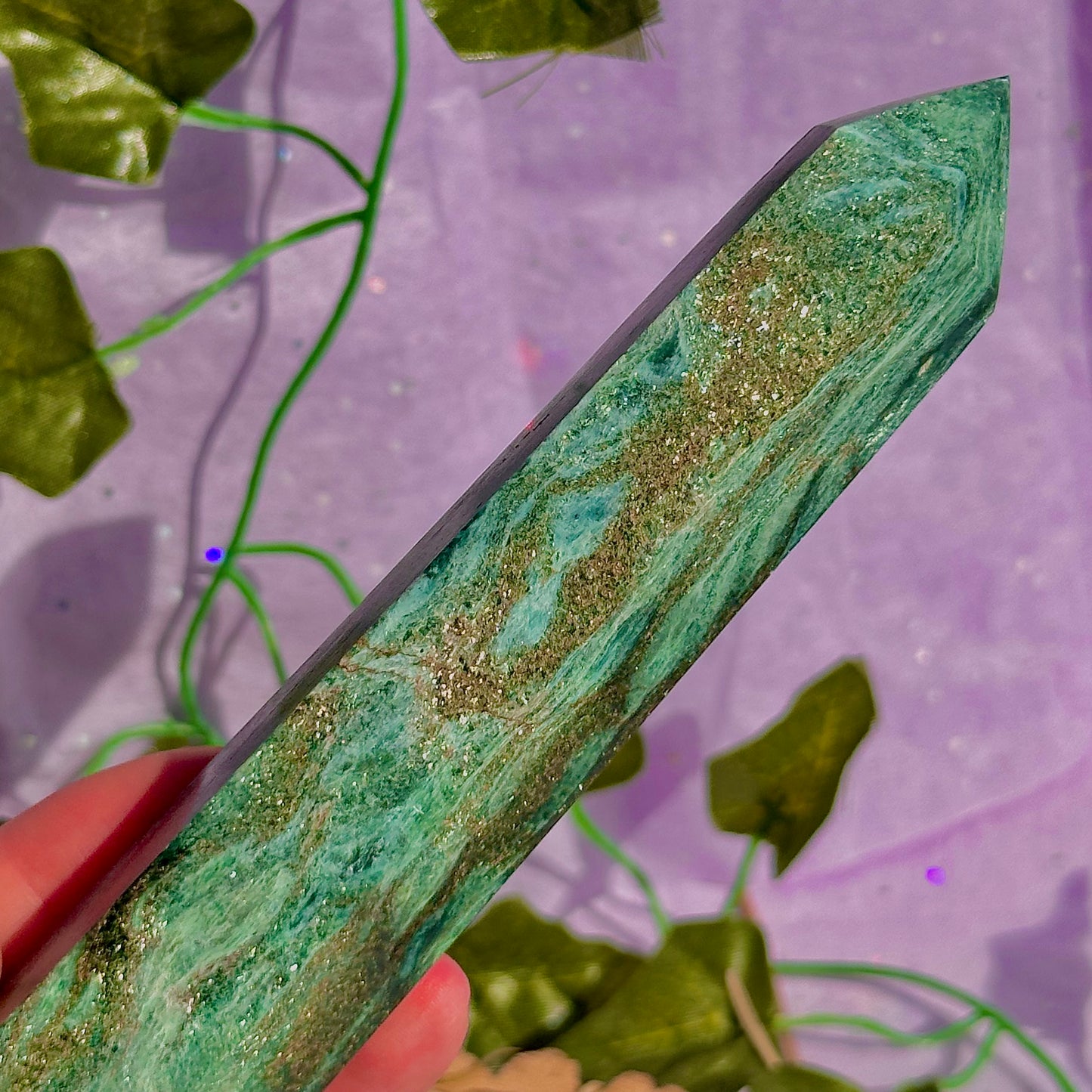 green fuchsite tower