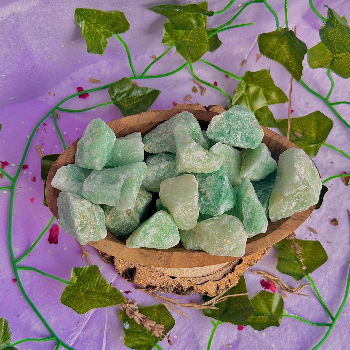 raw/rough green aventurine
