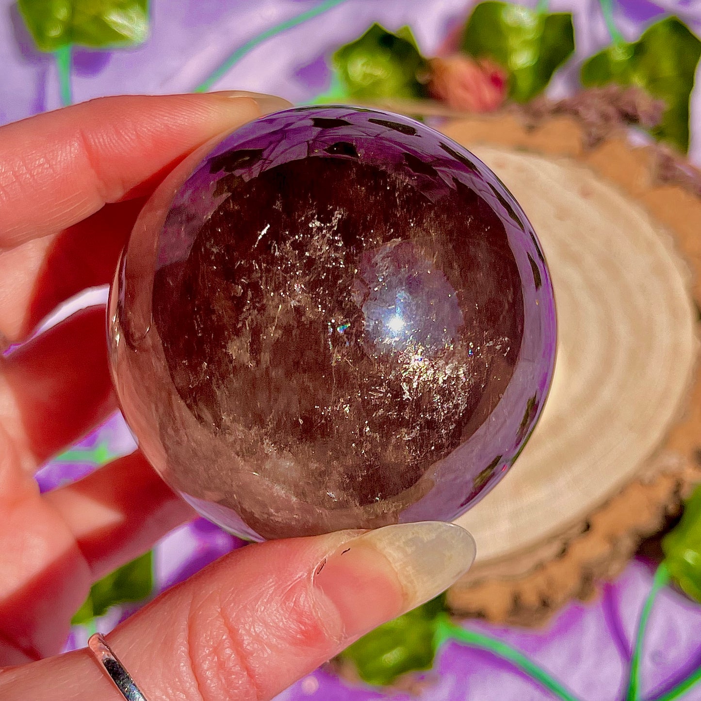 smoky quartz sphere
