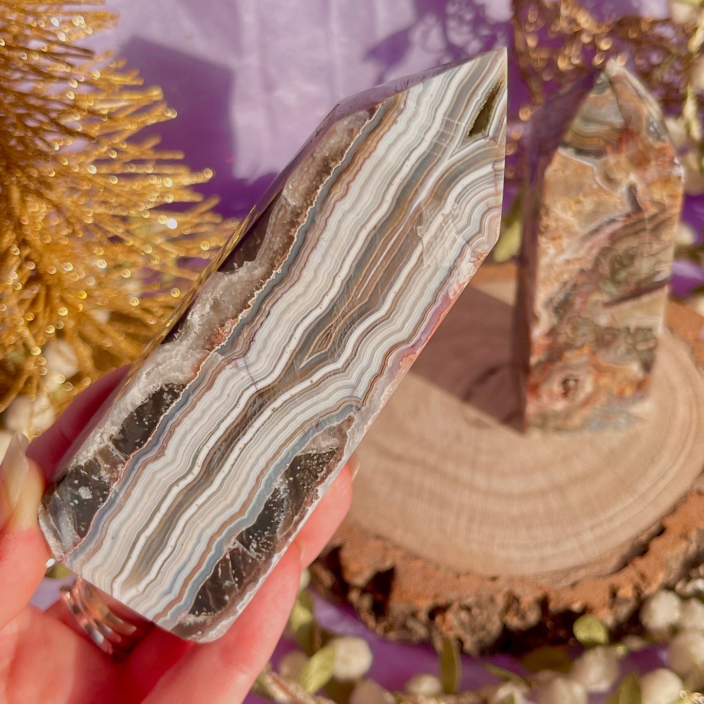mexican crazy lace agate tower ~ choose your own