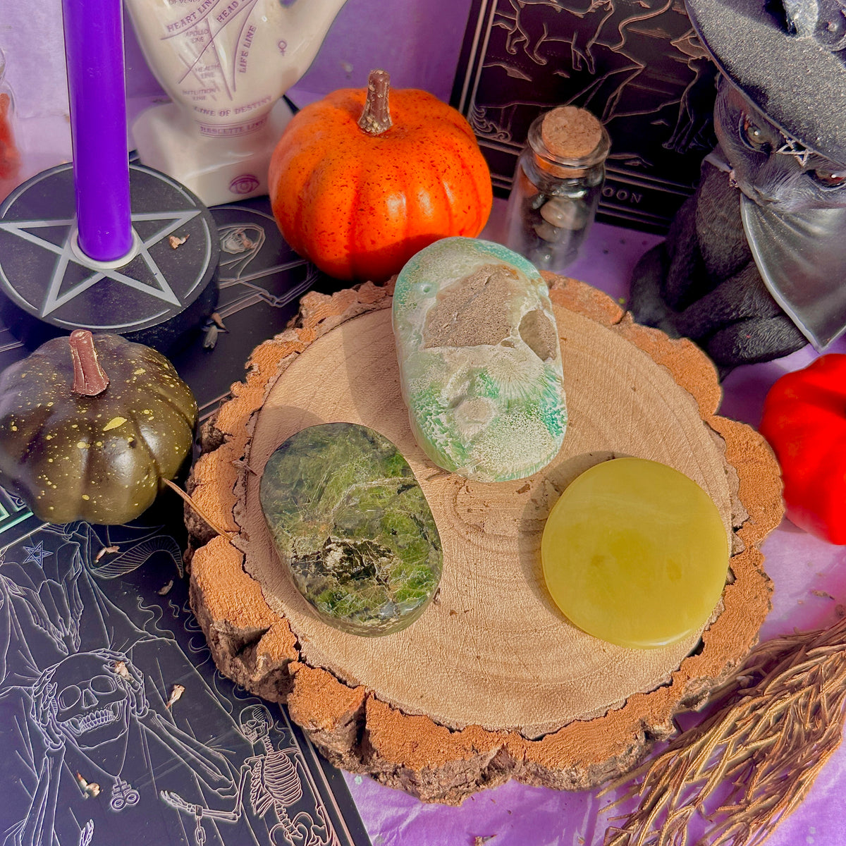 green palm stones ~ choose your own