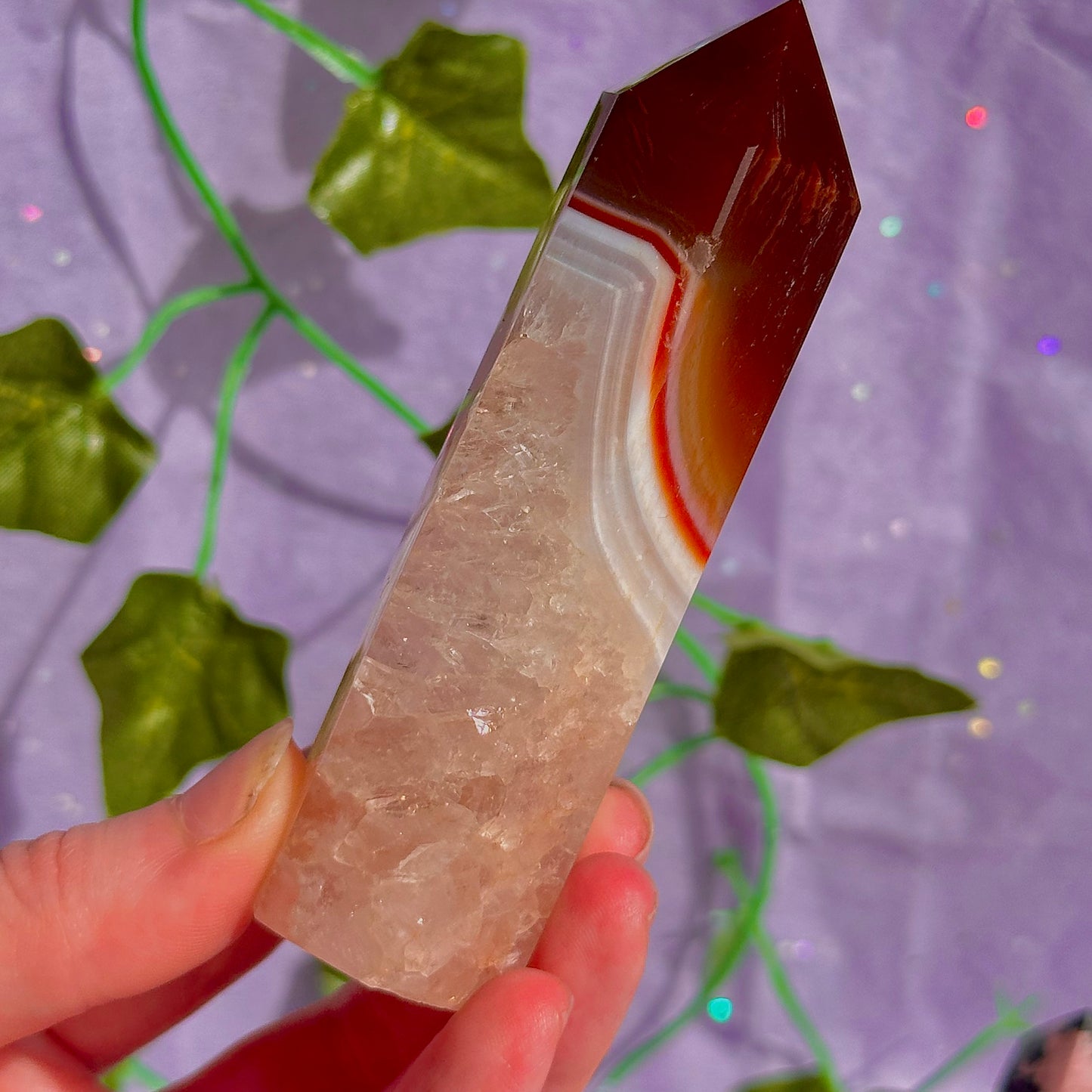 pink/red towers ~ pink opal, rhodonite & carnelian ~ choose your own