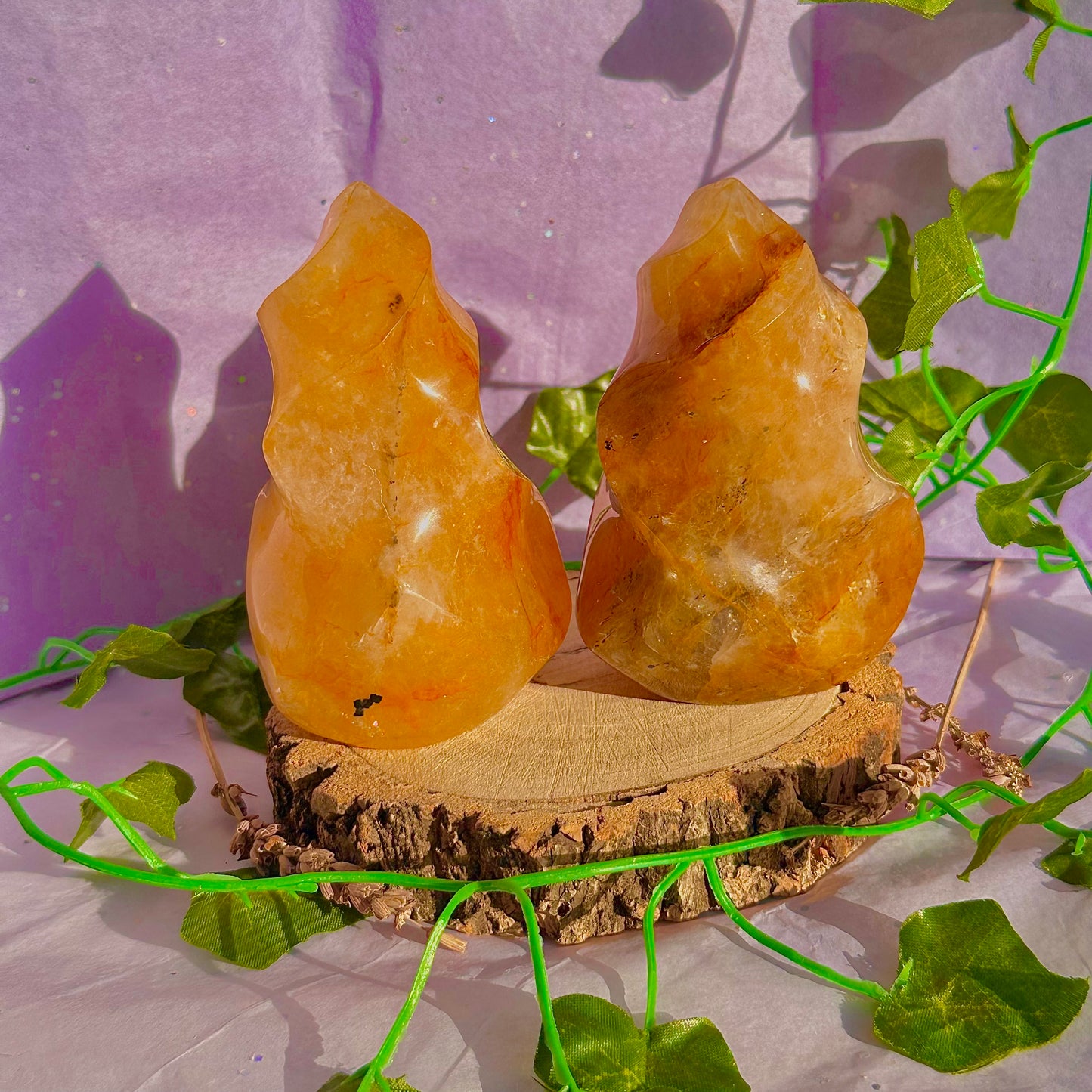 golden healer flame carving ~ intuitively chosen