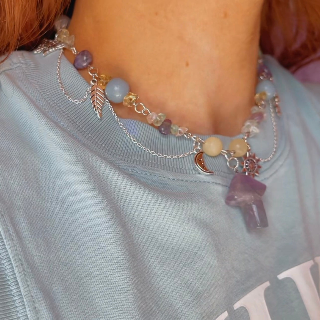 a fairies garden necklace