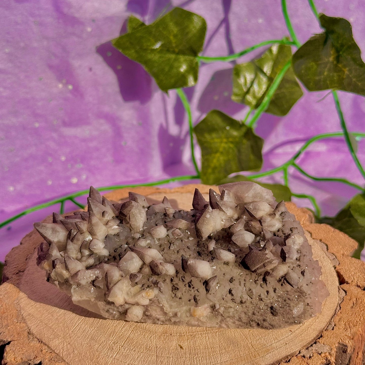 tigers tooth / dogs tooth calcite cluster specimen