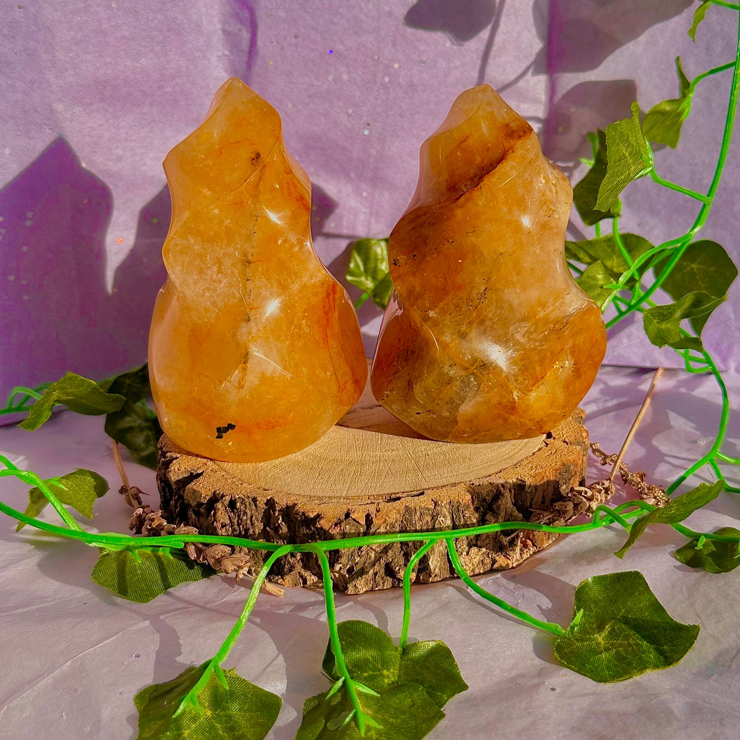 golden healer flame carving ~ intuitively chosen