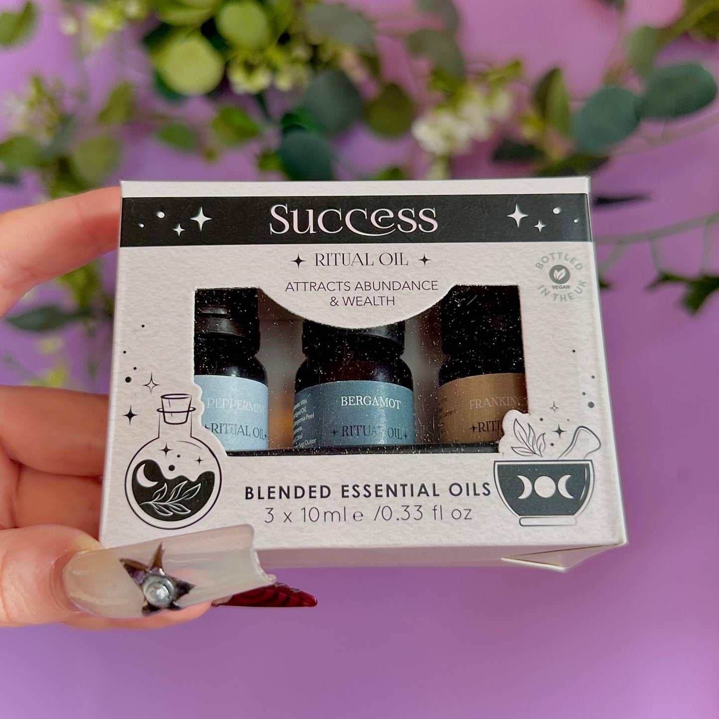 set of success ritual essential oil blends