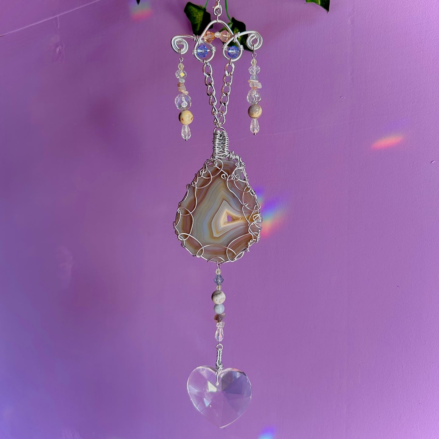 beach sunset suncatcher