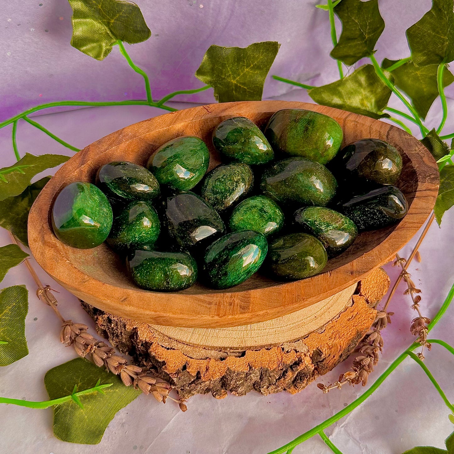 green fuchsite tumbles