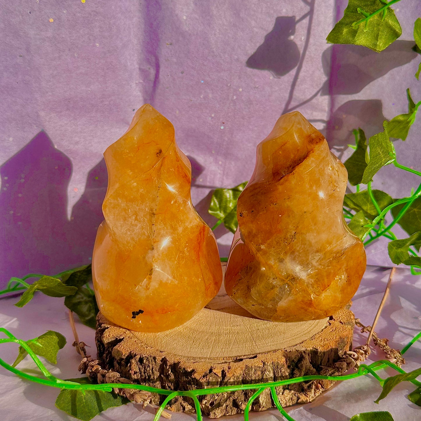 golden healer flame carving ~ intuitively chosen