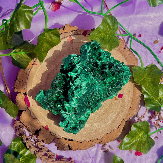fibrous malachite specimen B (3-4inch)