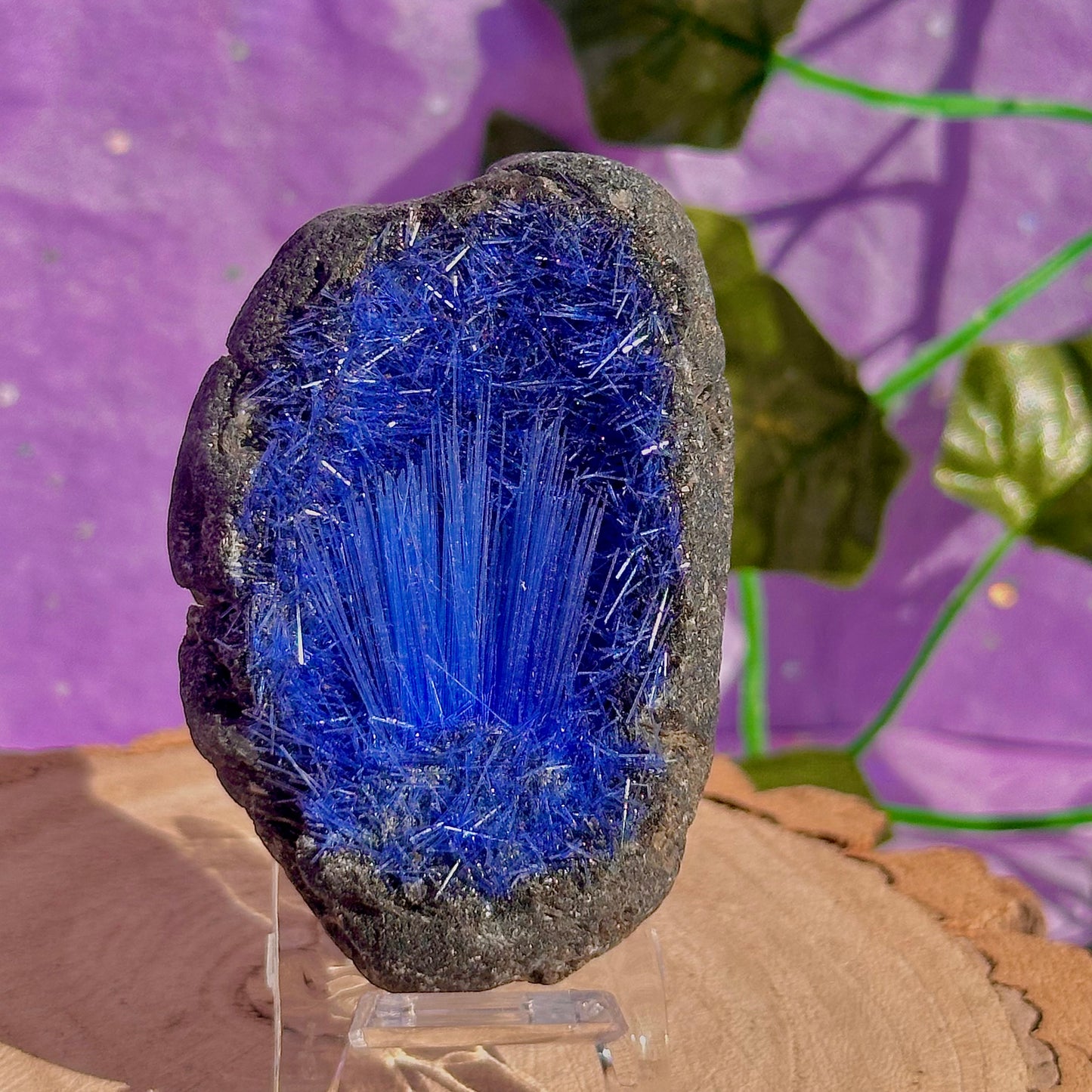 blue goethite rare specimen