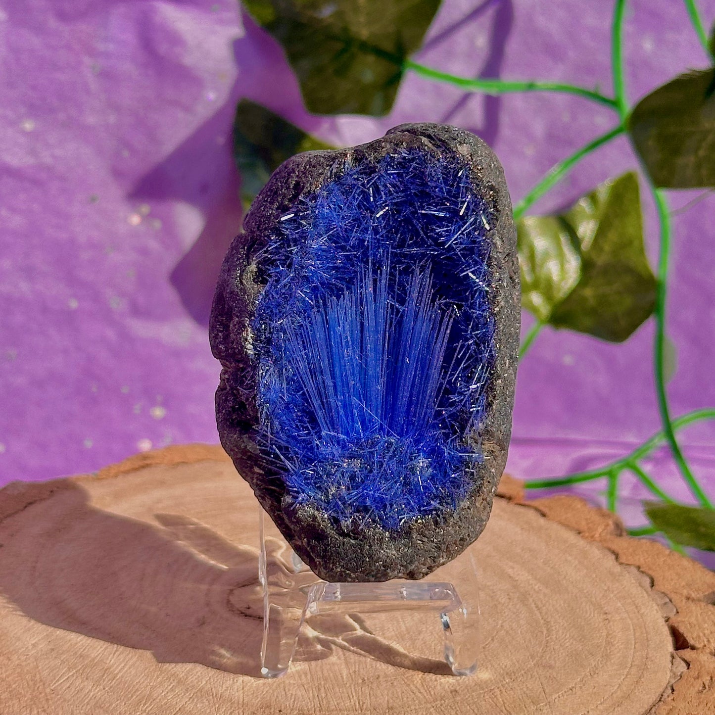 blue goethite rare specimen