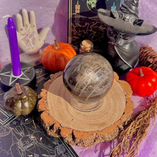 black moonstone sphere