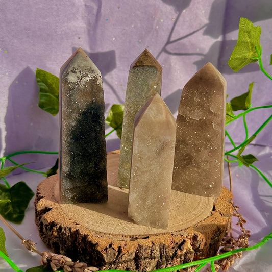 sphalerite druzy tower ~ intuitively chosen