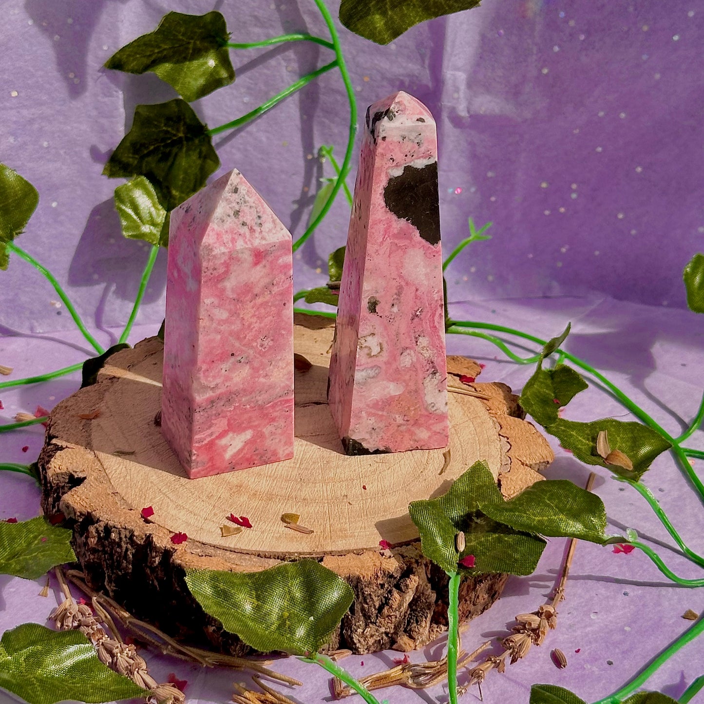 peruvian rhodonite towers ~ choose your own