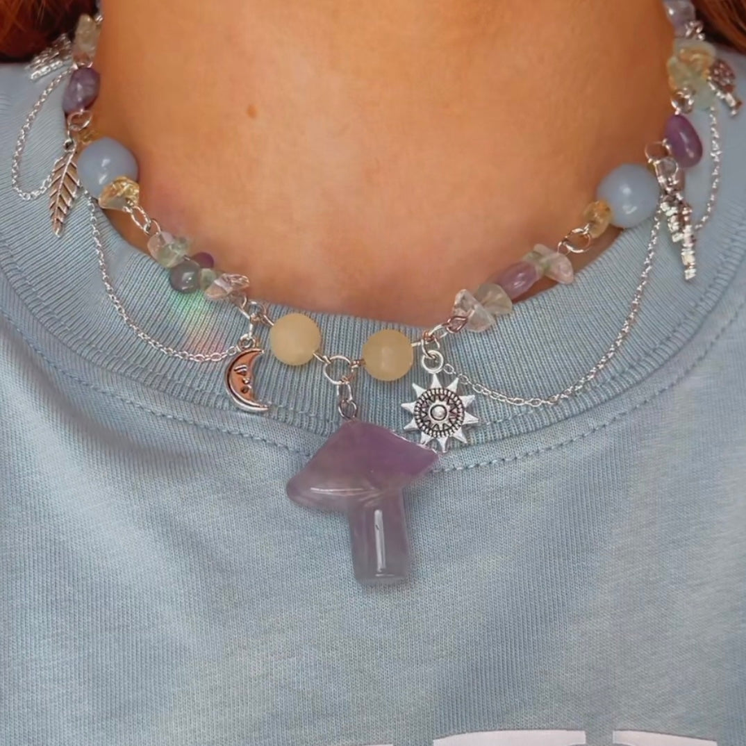 a fairies garden necklace