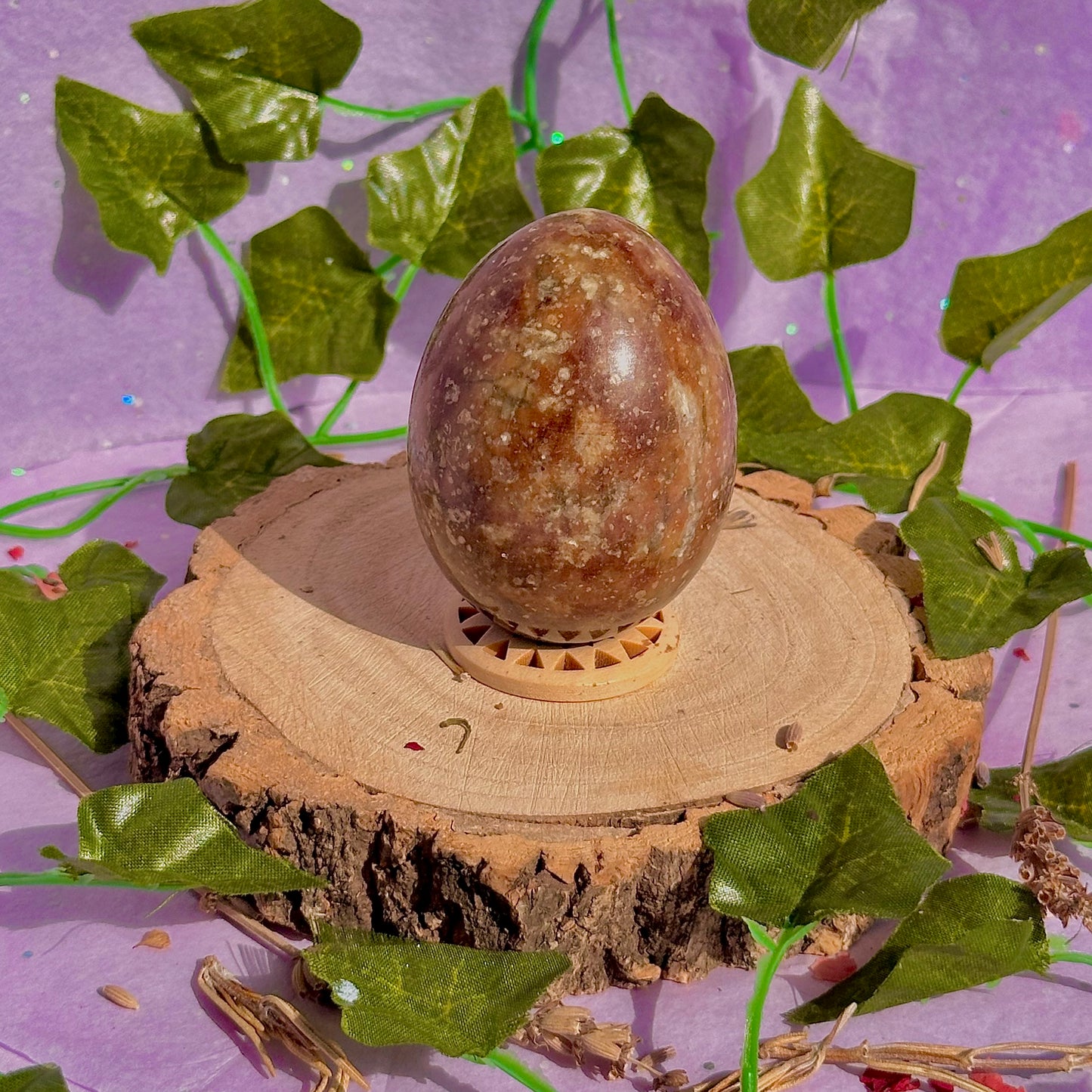 chocolate calcite egg carving