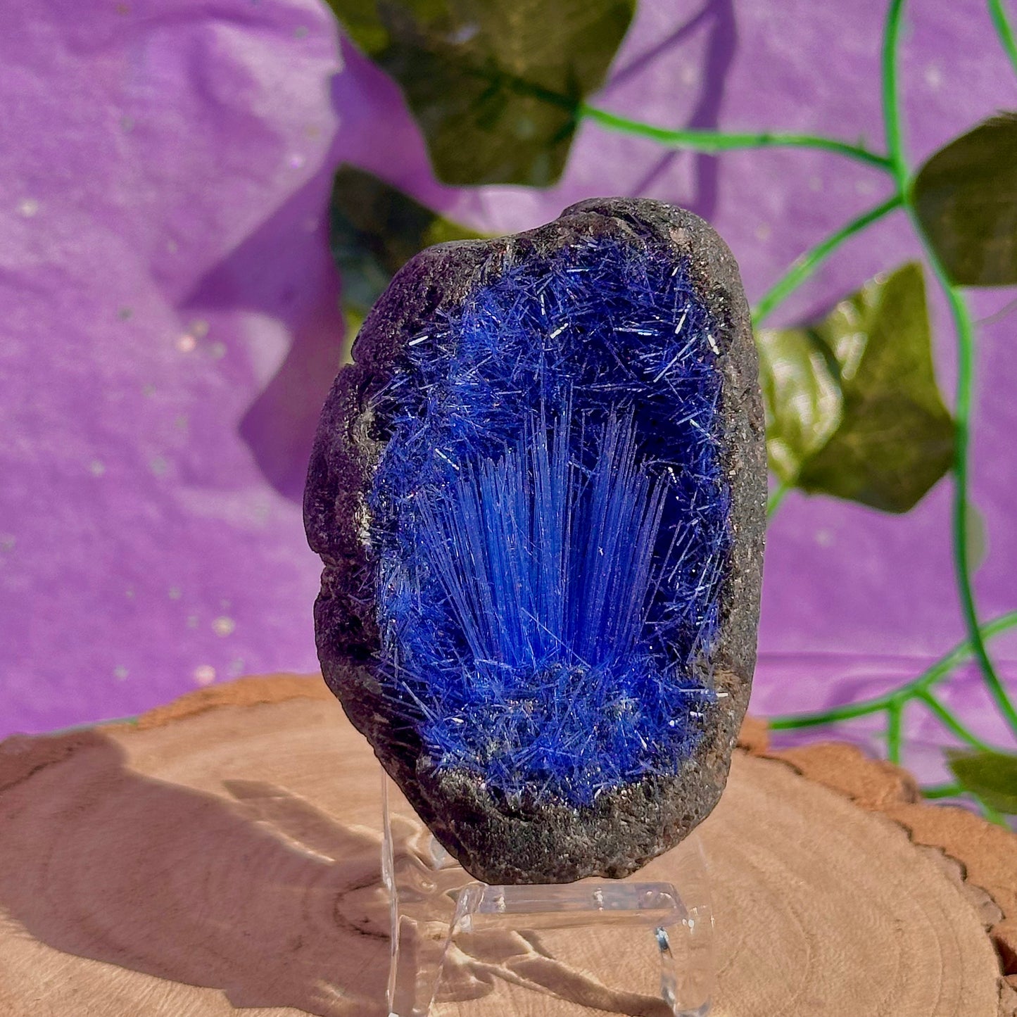 blue goethite rare specimen