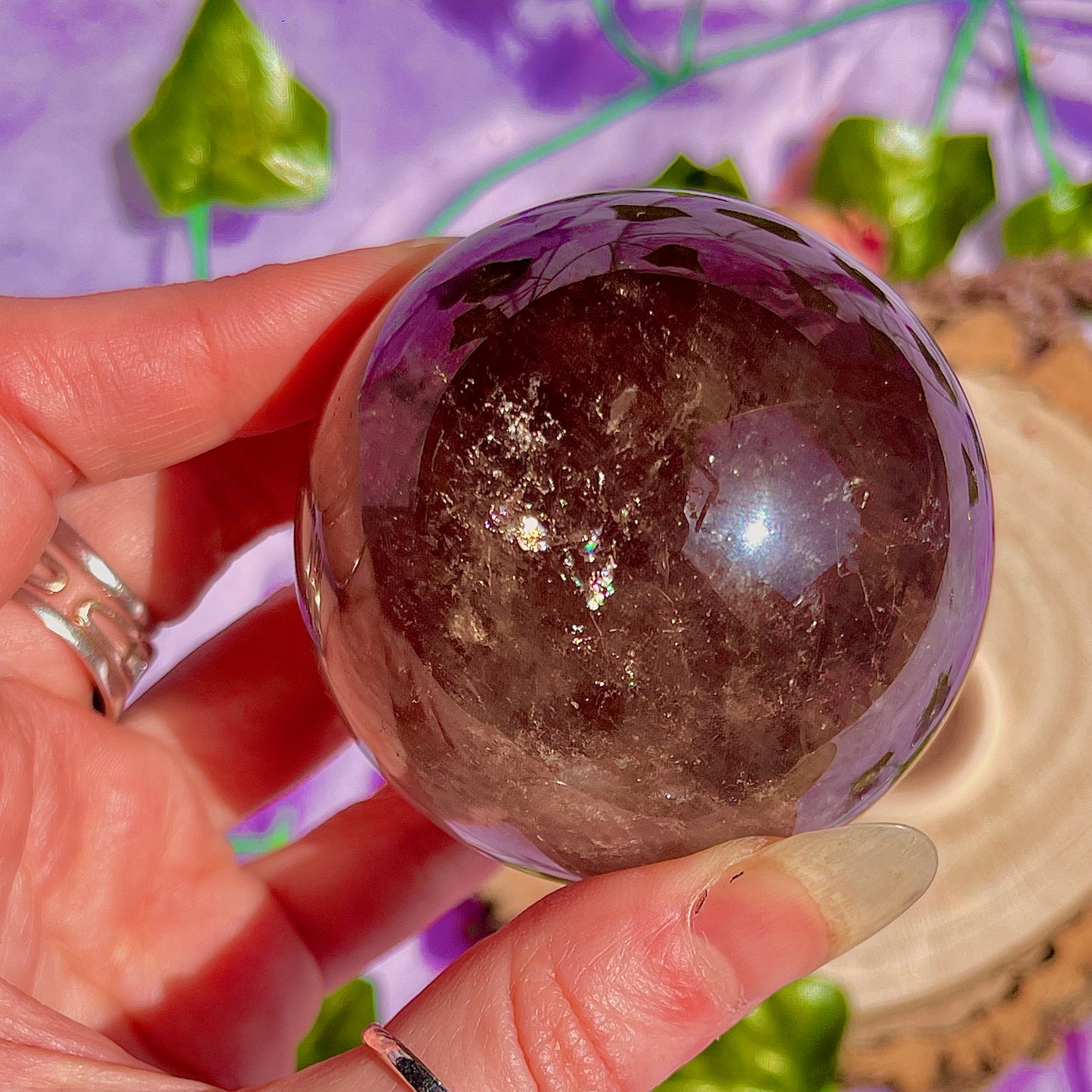 smoky quartz sphere