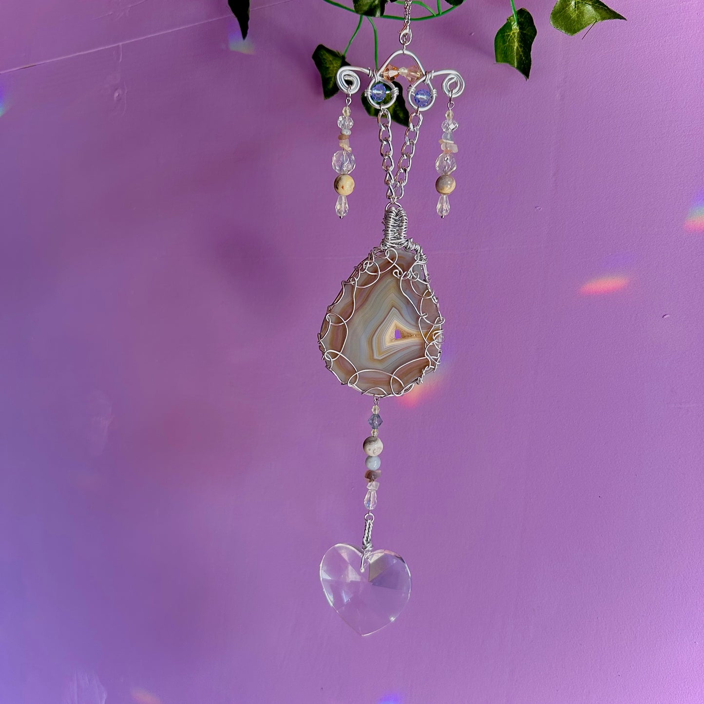 beach sunset suncatcher