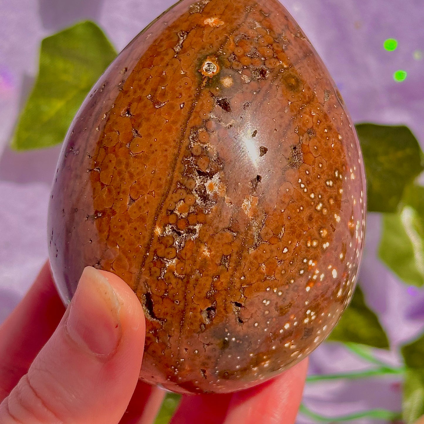 sea jasper big egg carving