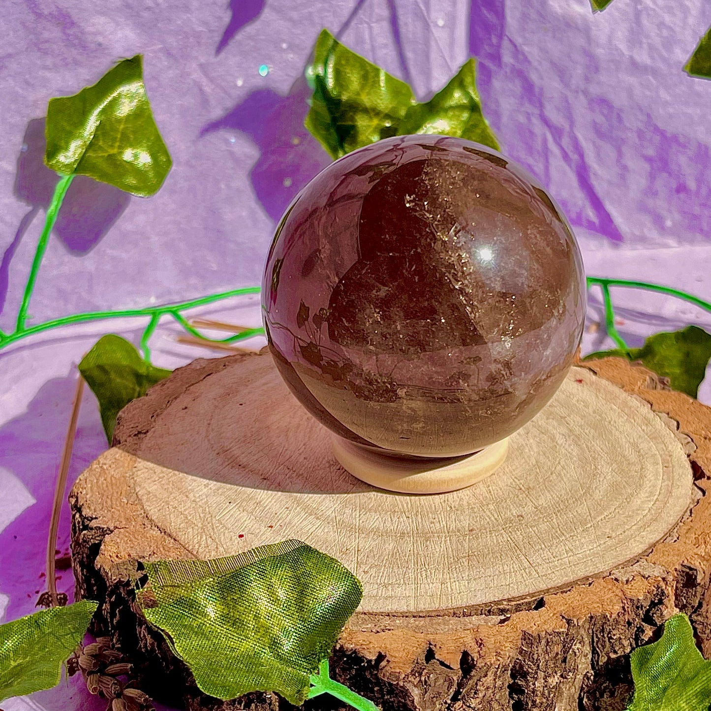 smoky quartz sphere