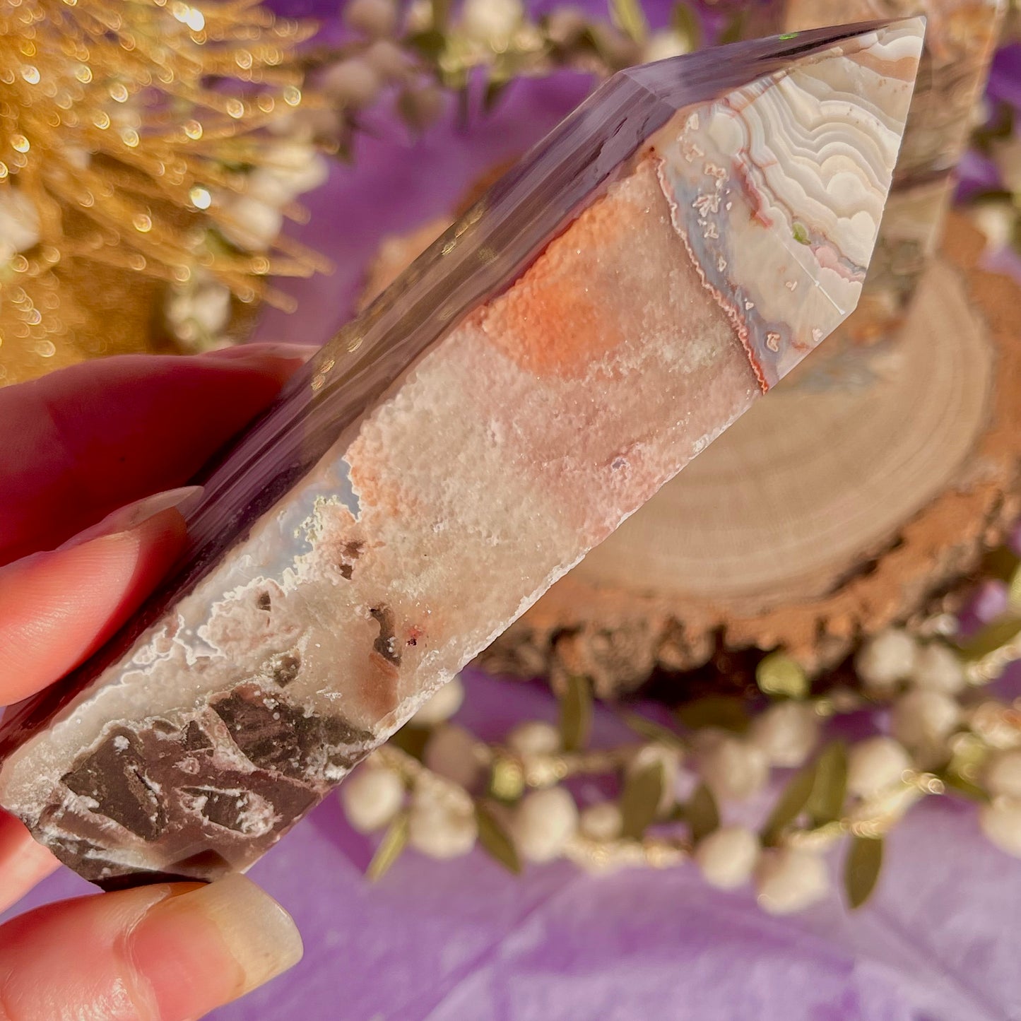 mexican crazy lace agate tower ~ choose your own