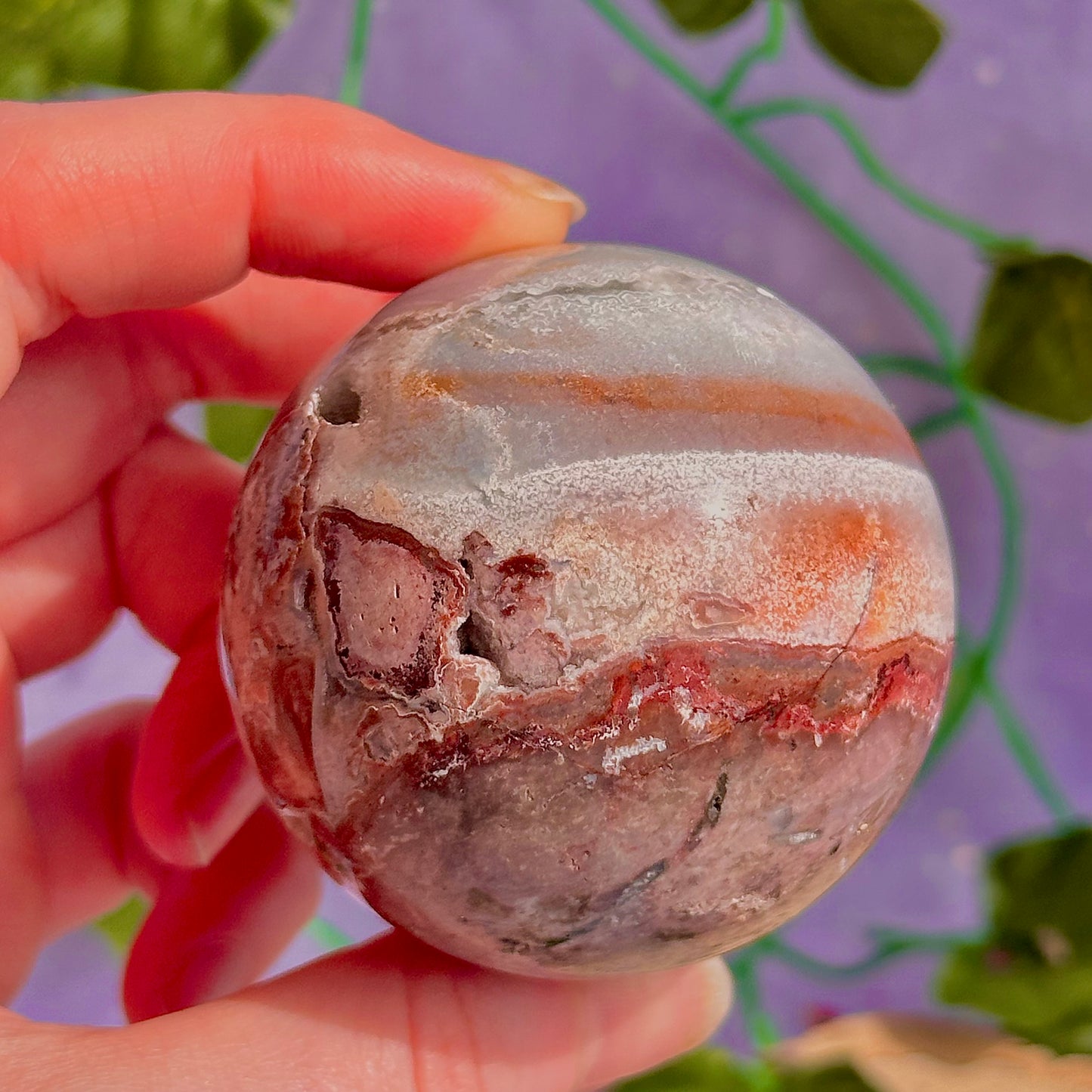 mexican agate sphere