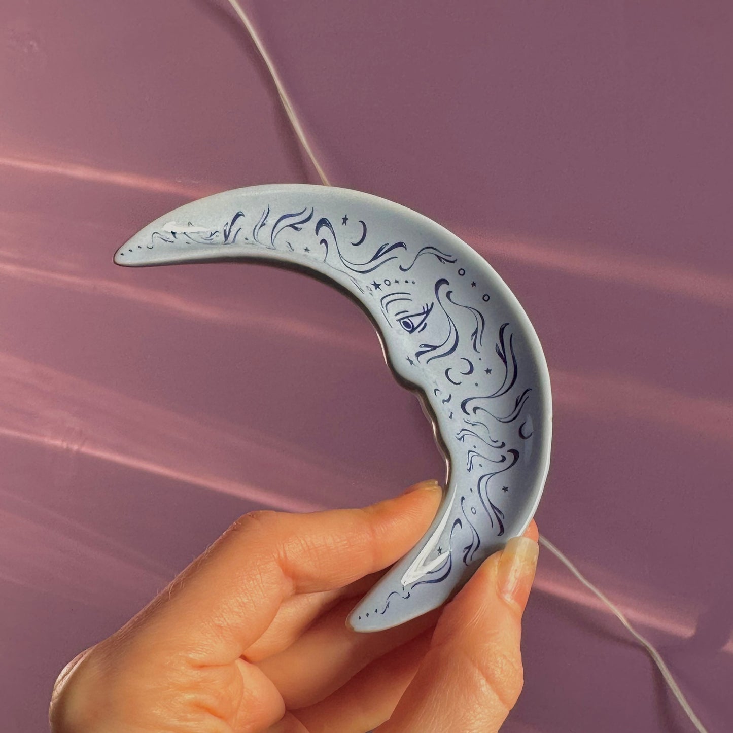 blue moon stacking trinket dish