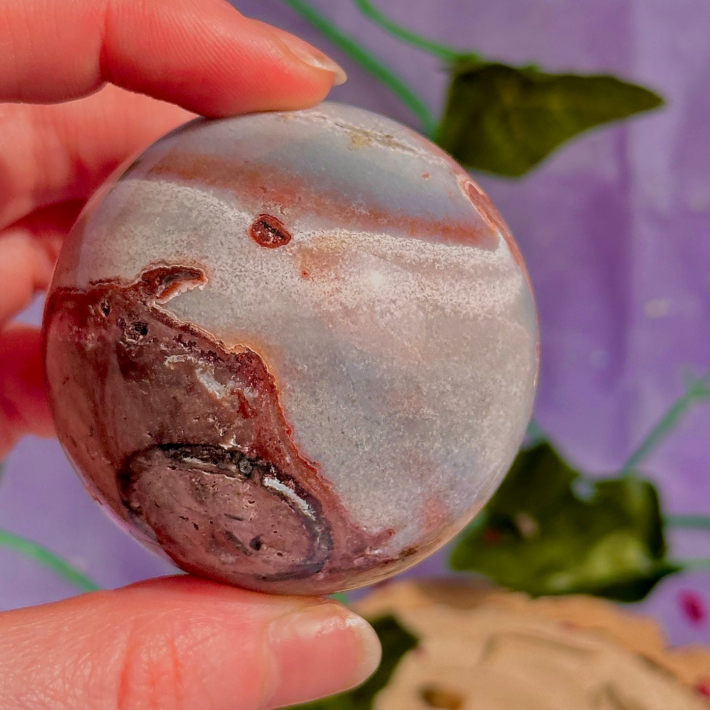 mexican agate sphere