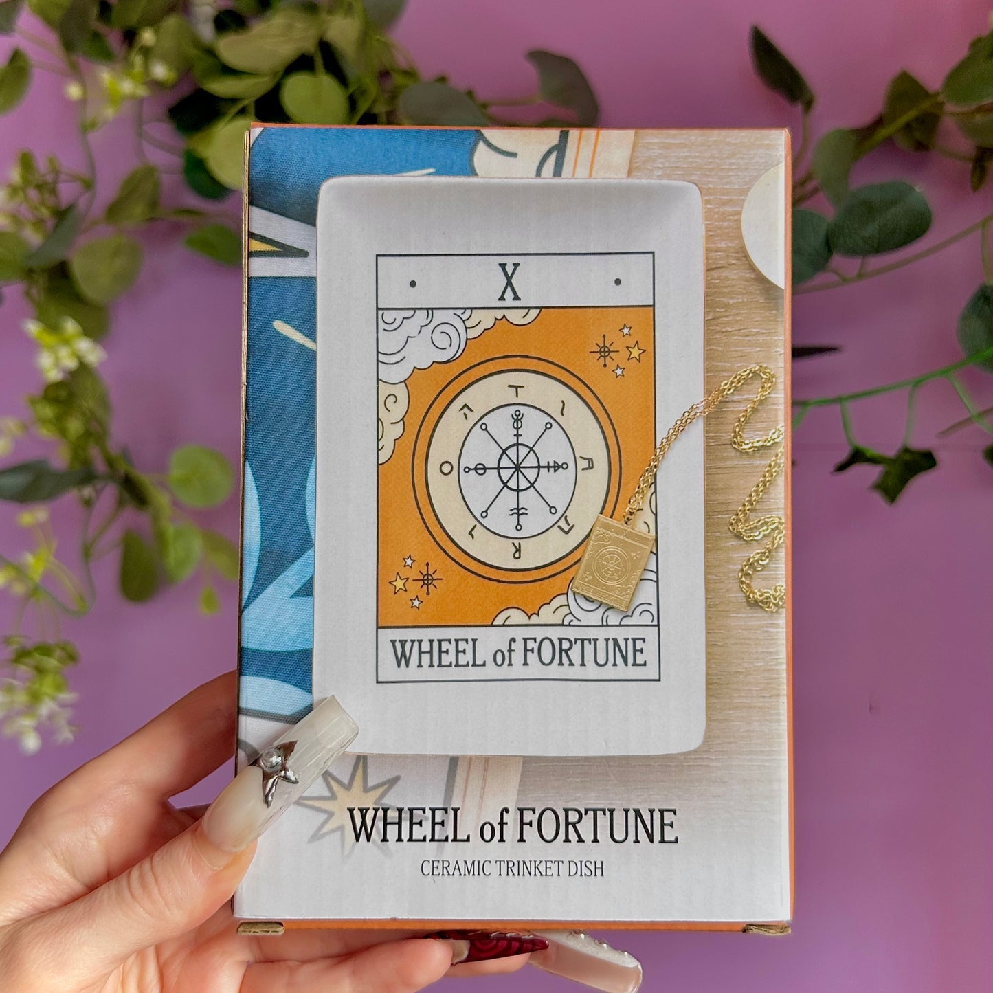 the wheel of fortune vintage tarot trinket dish