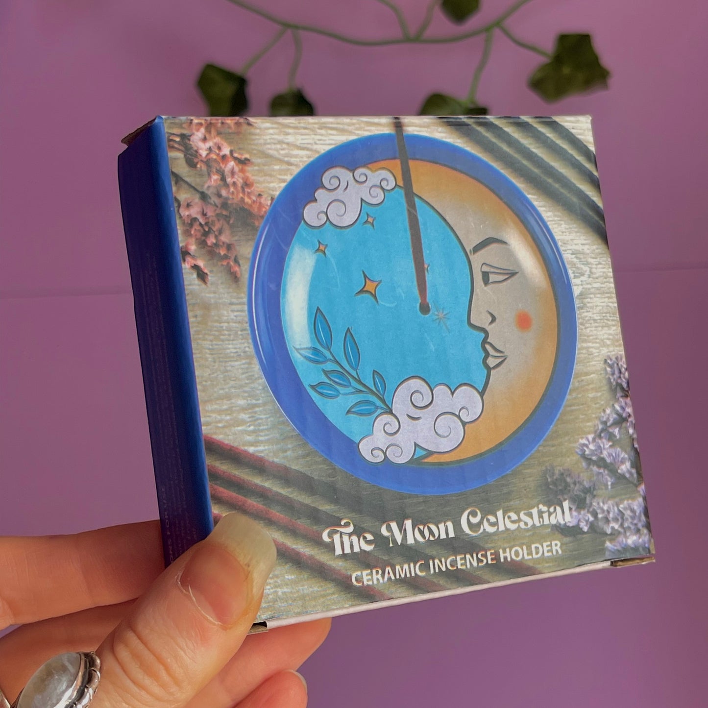 the moon celestial incense holder