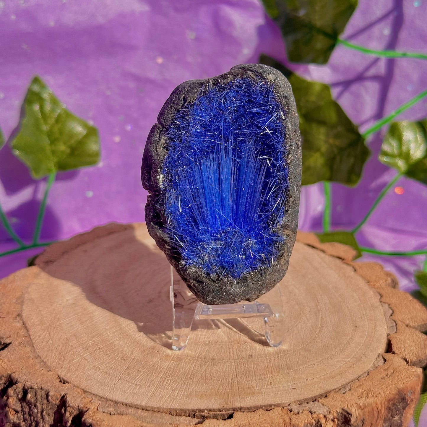blue goethite rare specimen