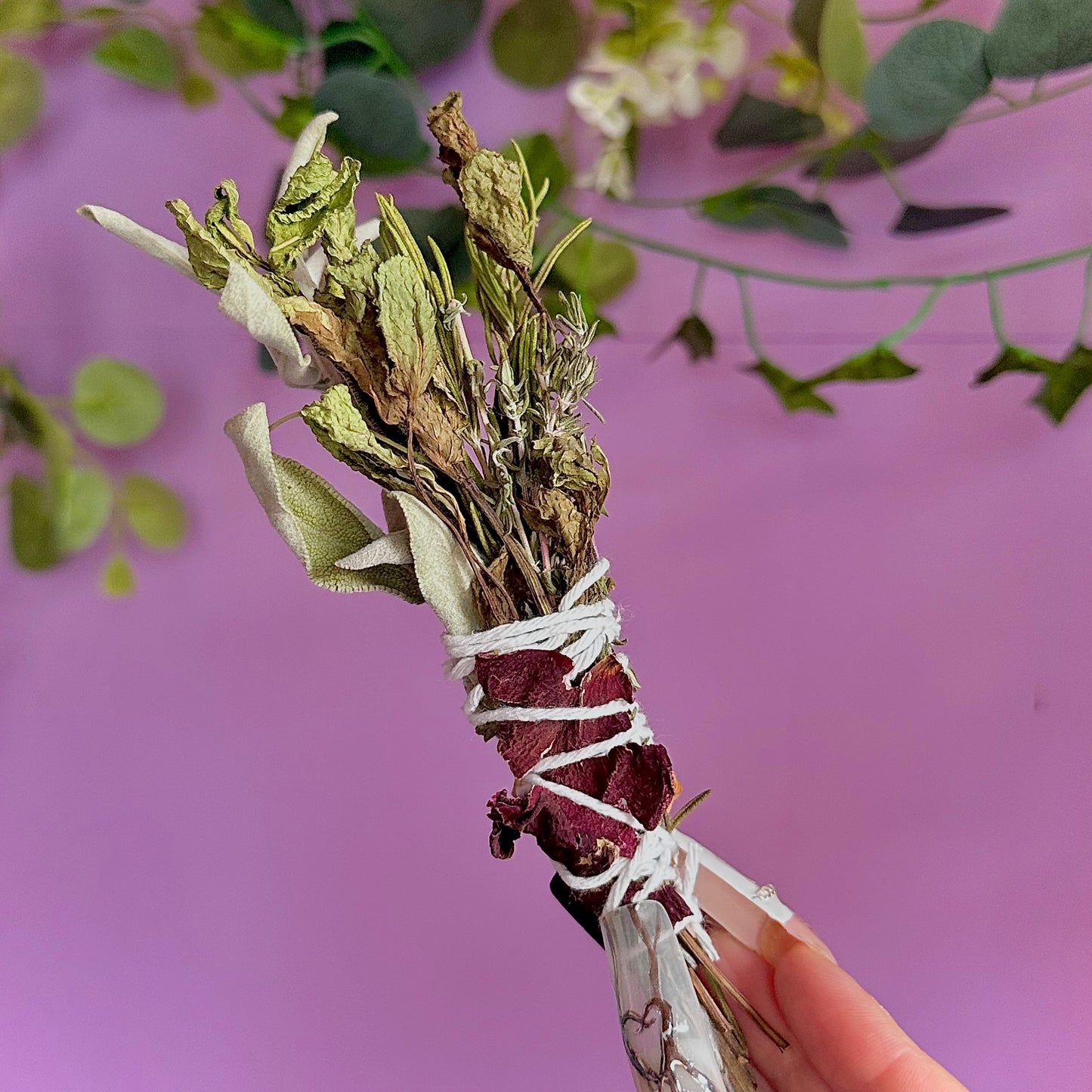 handmade herbal cleansing wands