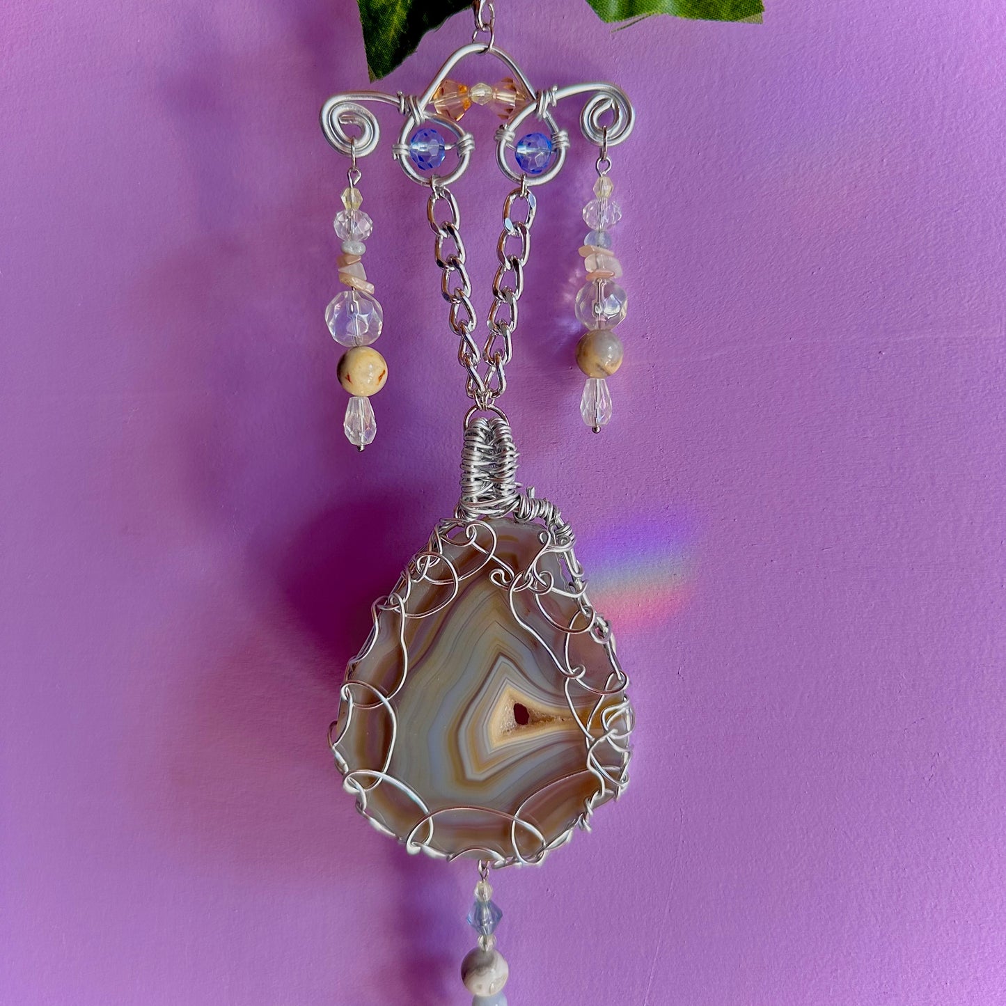 beach sunset suncatcher
