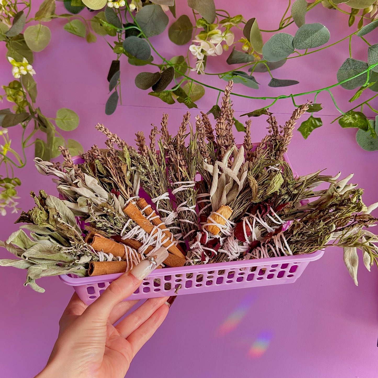 handmade herbal cleansing wands