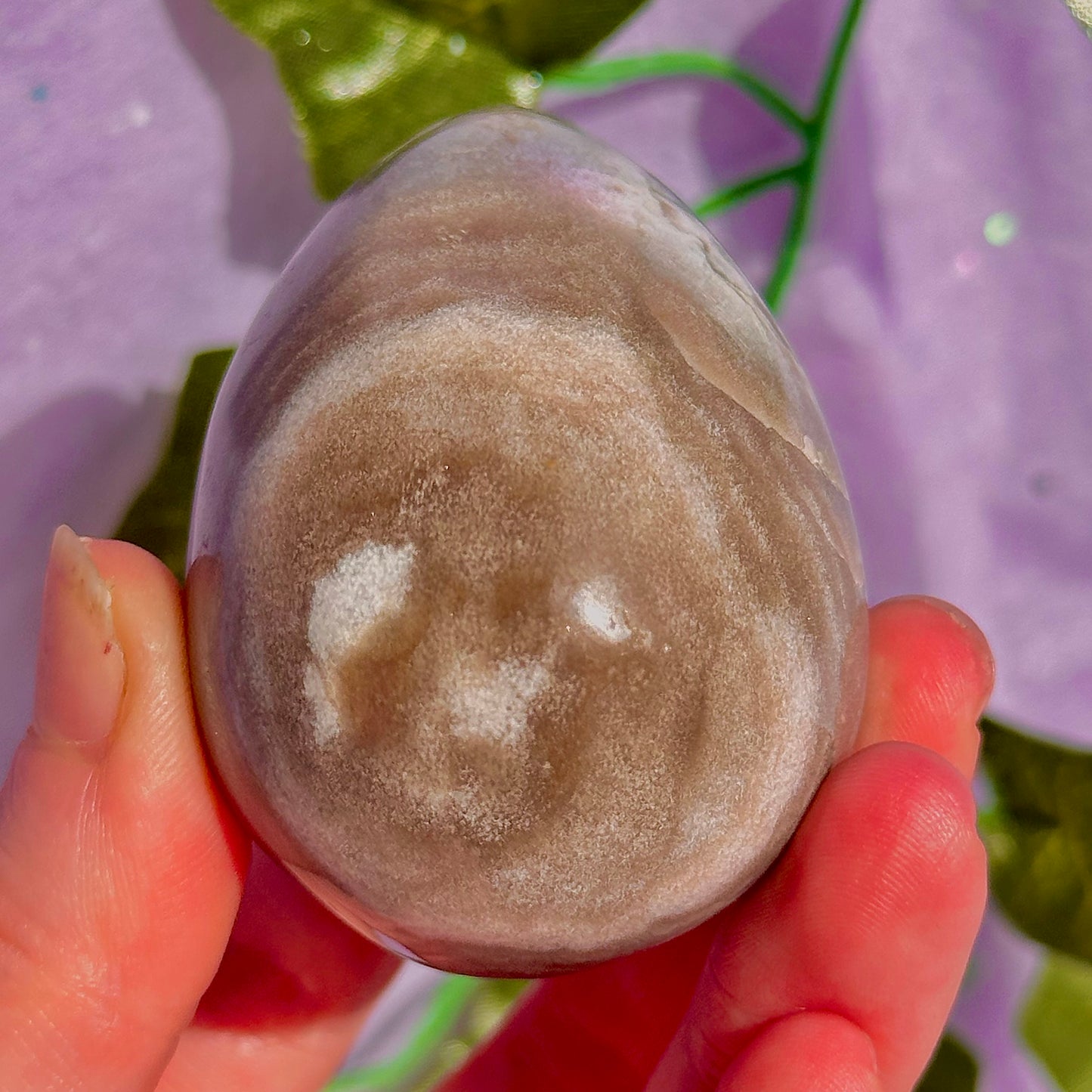sea jasper egg carving