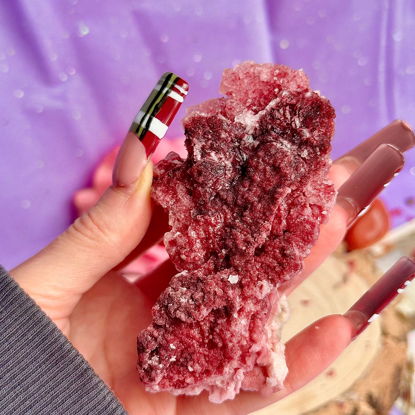 pink halite specimen