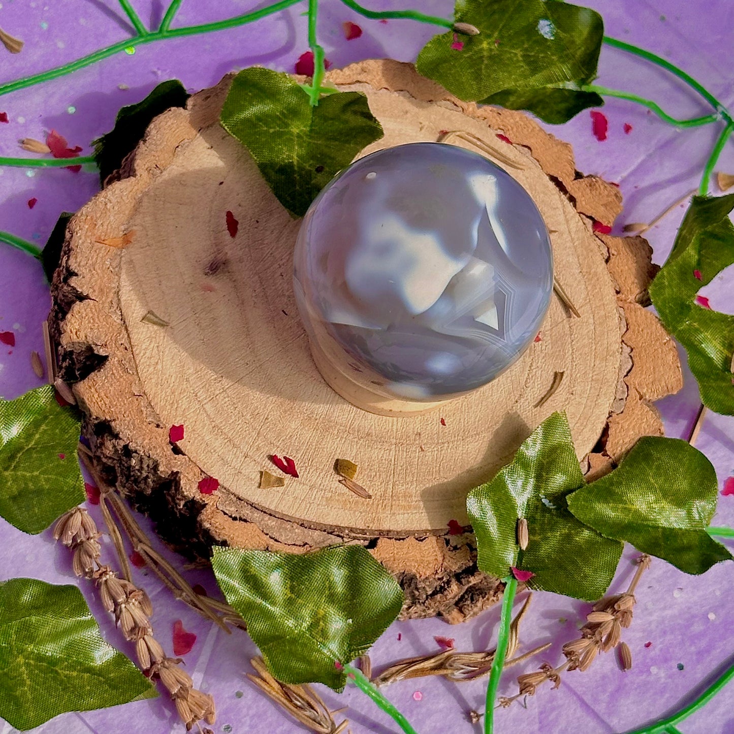 orca agate sphere