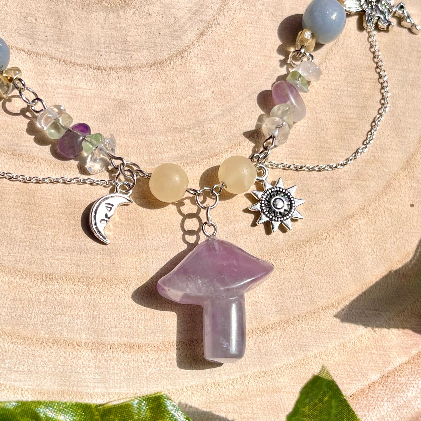 a fairies garden necklace