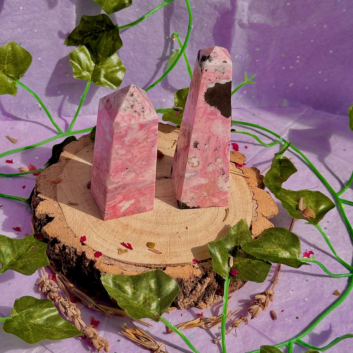 peruvian rhodonite towers ~ choose your own