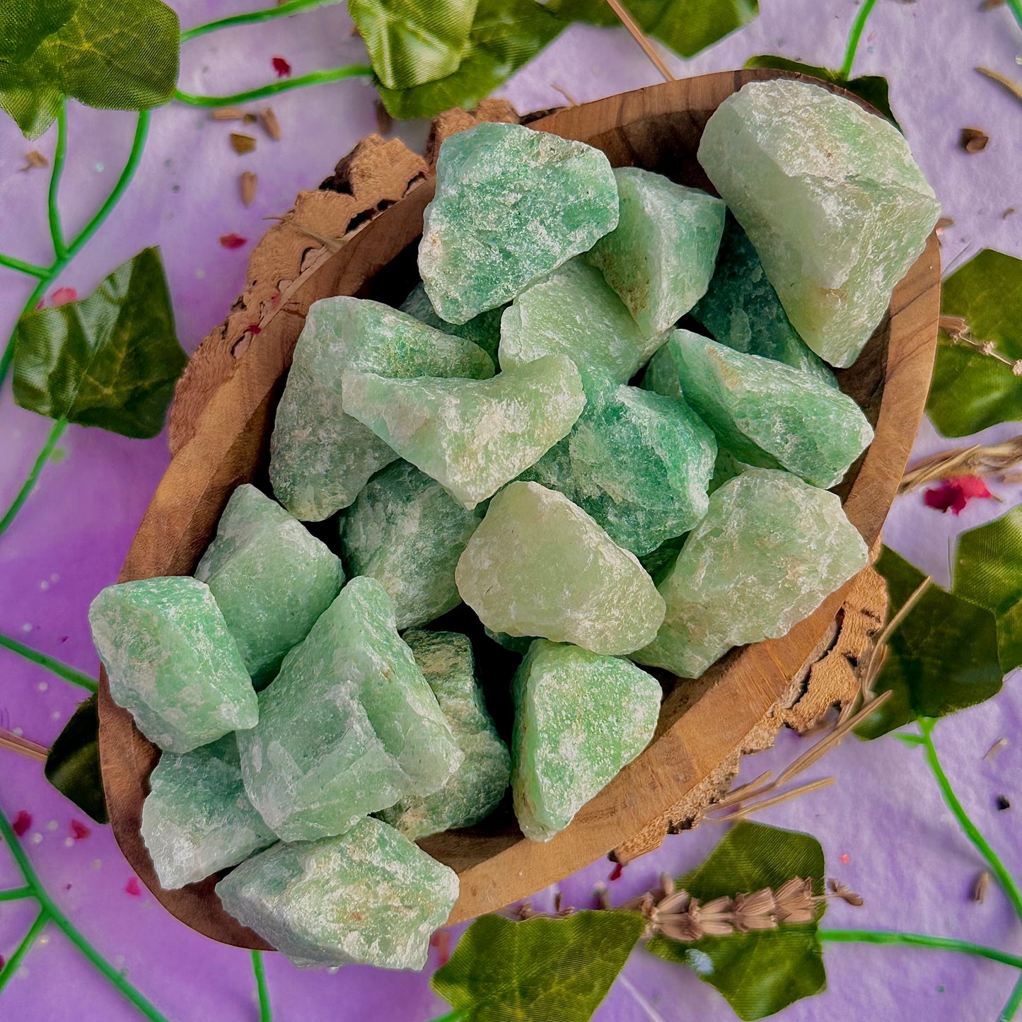 raw/rough green aventurine