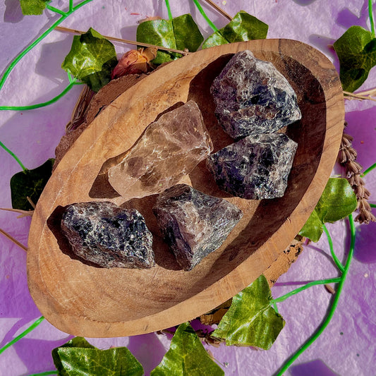 raw/rough smoky quartz